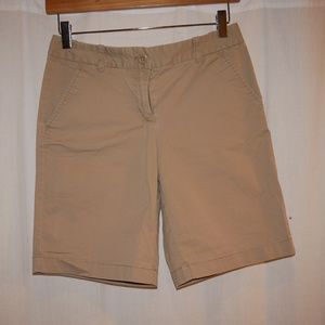 JCrew Bermuda Khaki Shorts Size 2